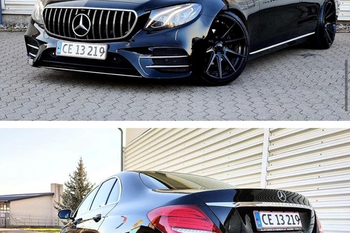 Sort Mercedes 220 E fra 2017