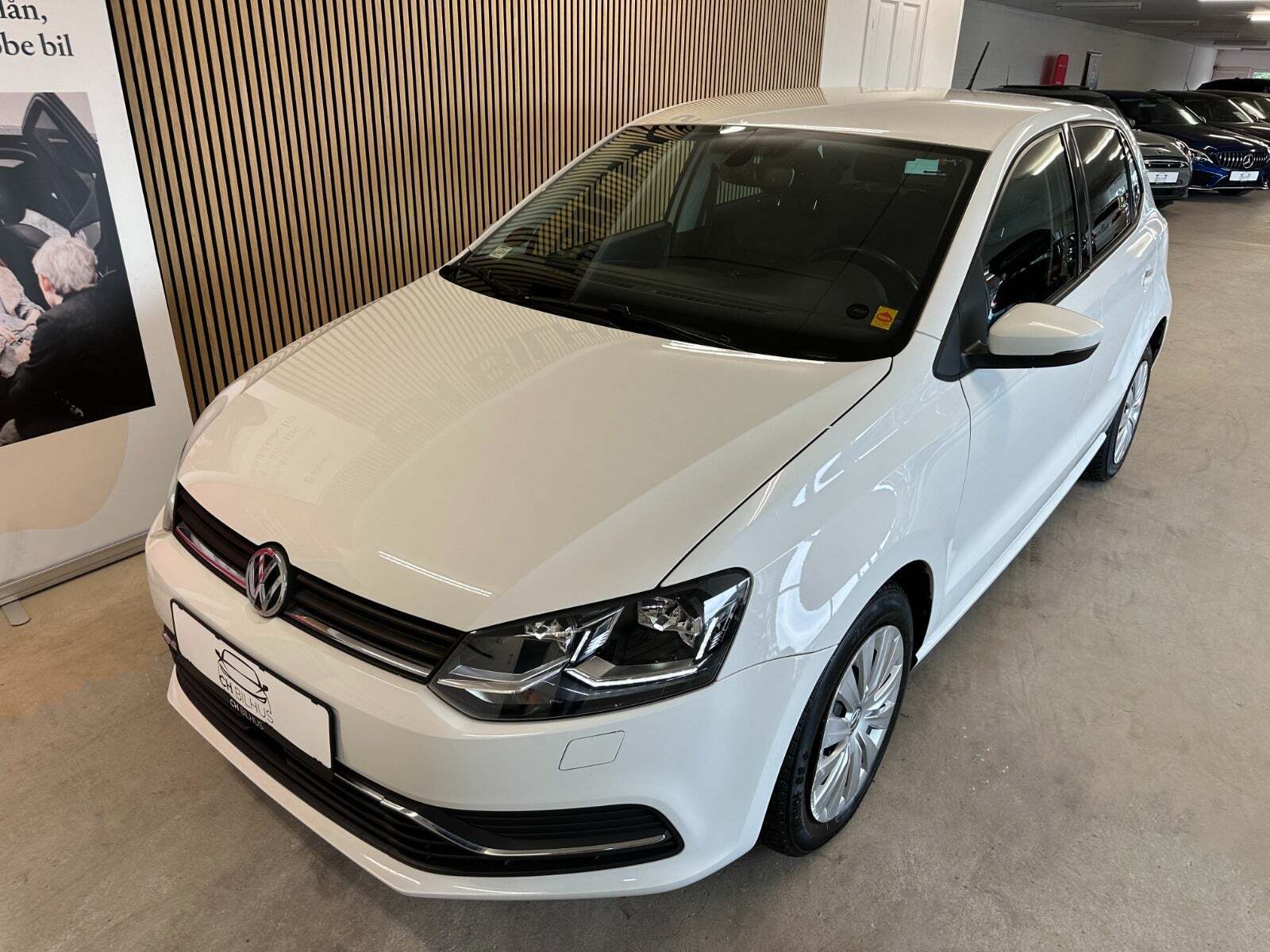 Hvid VW Polo fra 2017