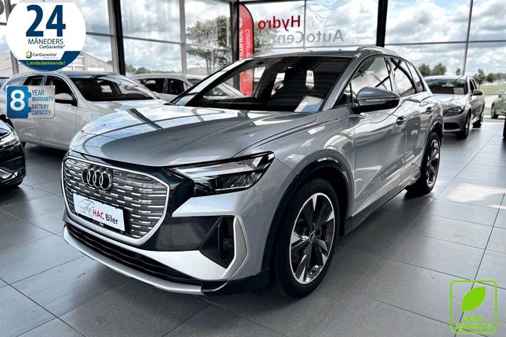 Grå Audi Q4 e-tron fra 2022