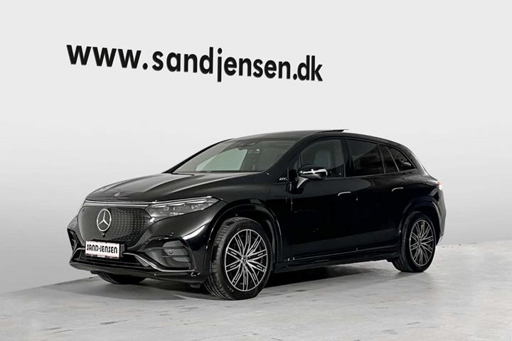 Grå Mercedes EQS450 SUV fra 2023