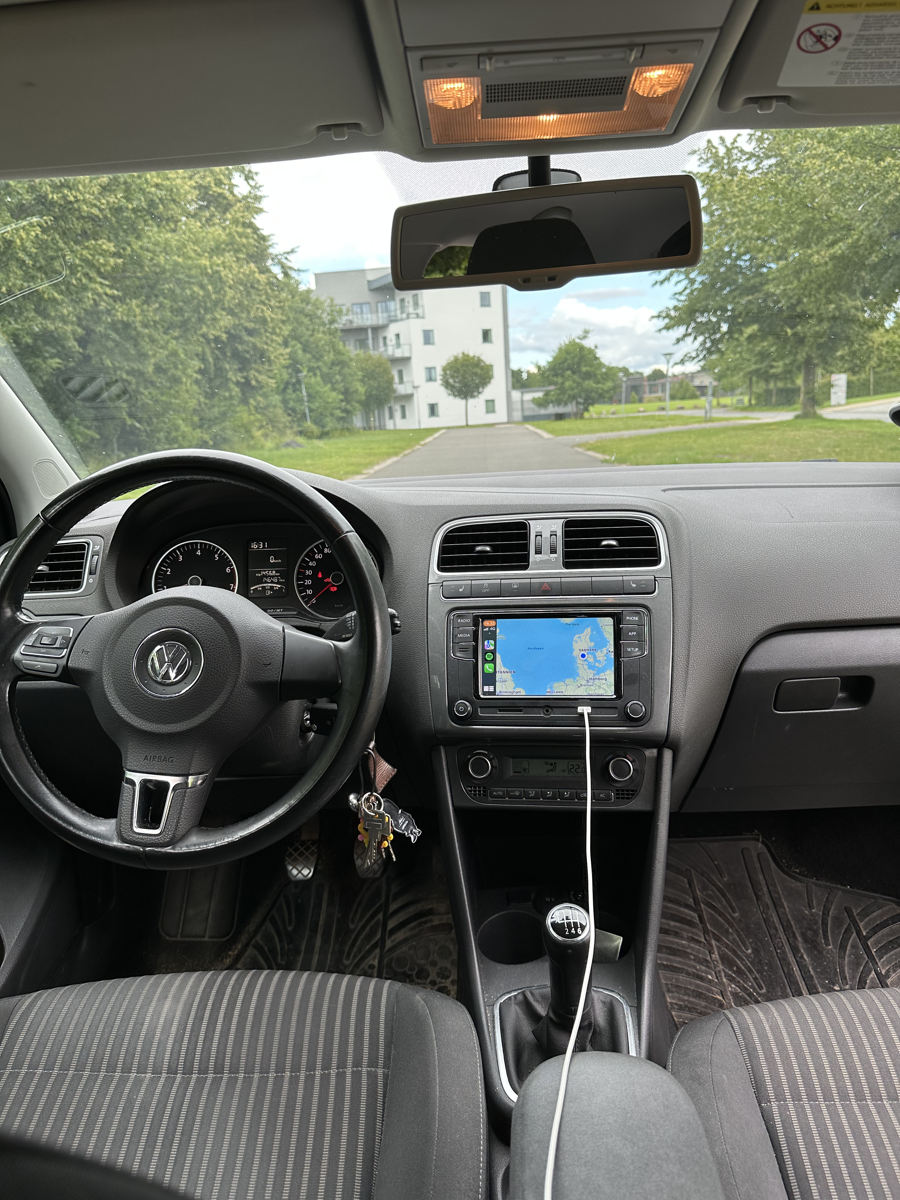 Sort VW Polo fra 2010