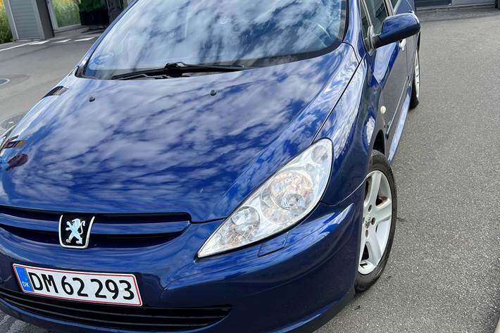 Blå Peugeot 307 fra 2004