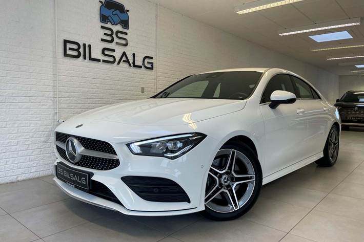Hvid Mercedes CLA200 fra 2019