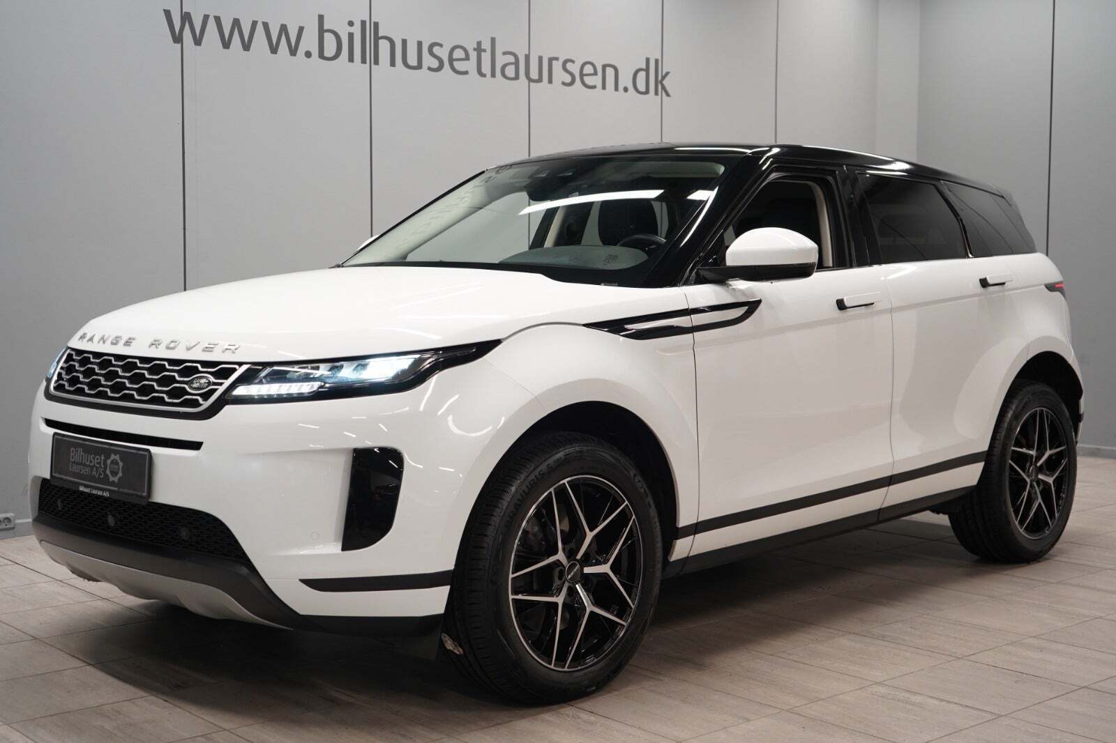 Hvid Land Rover Range Rover evoque fra 2020