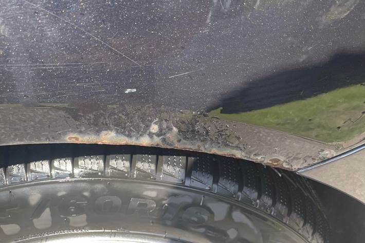 Sort VW Passat fra 2007