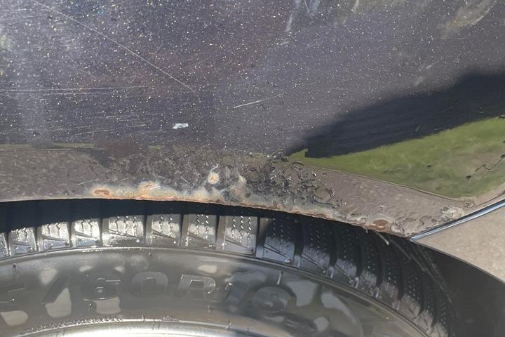Sort VW Passat fra 2007