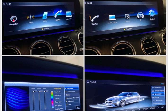 Grå Mercedes E63 fra 2017