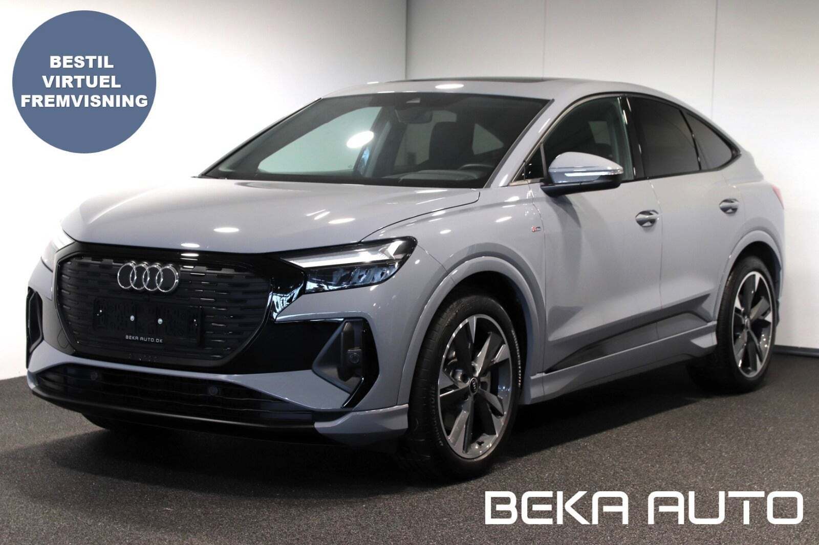 Grå Audi Q4 e-tron fra 2022