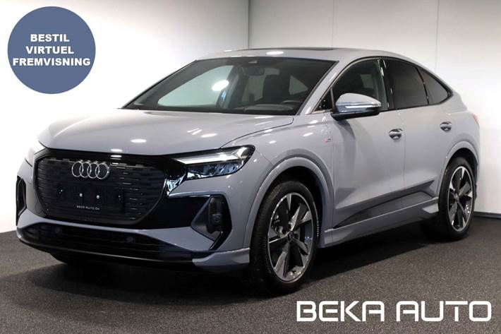 Grå Audi Q4 e-tron fra 2022