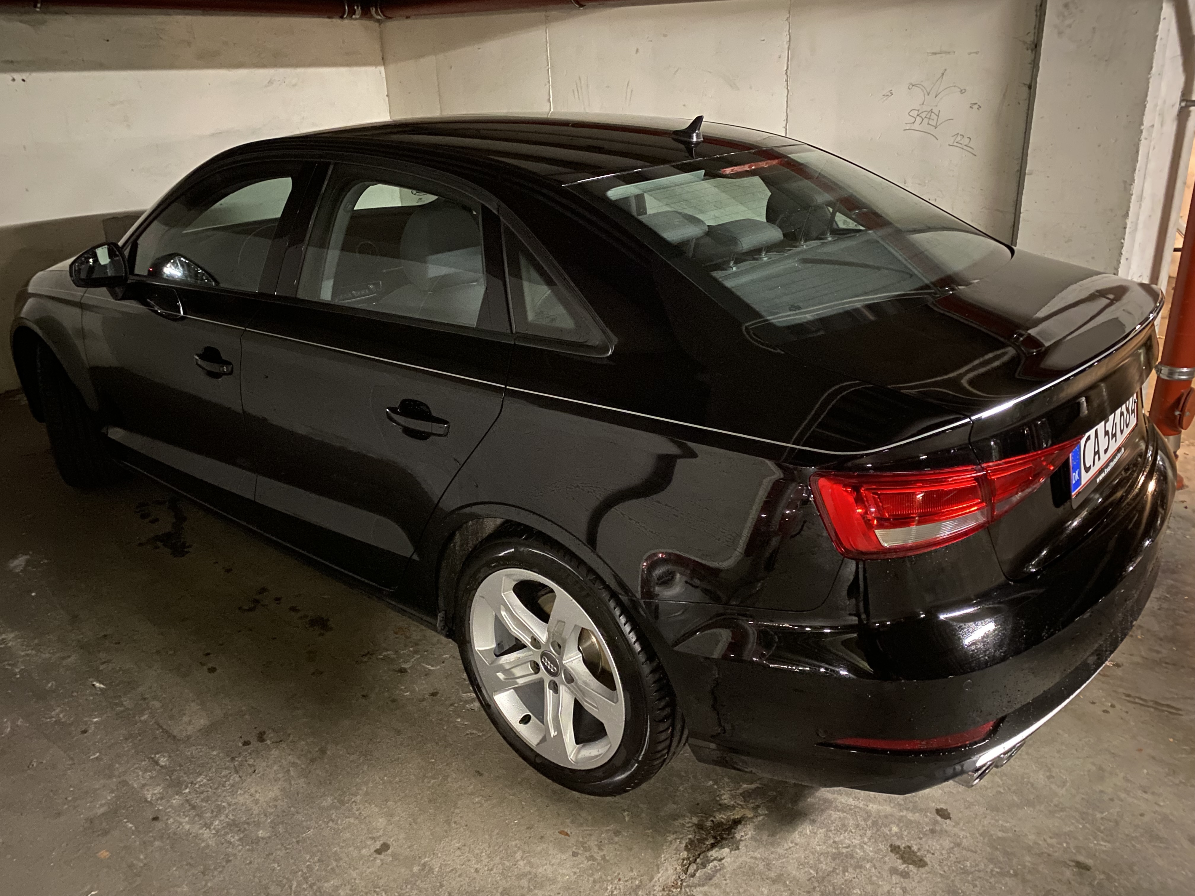 Sort Audi A3 fra 2016
