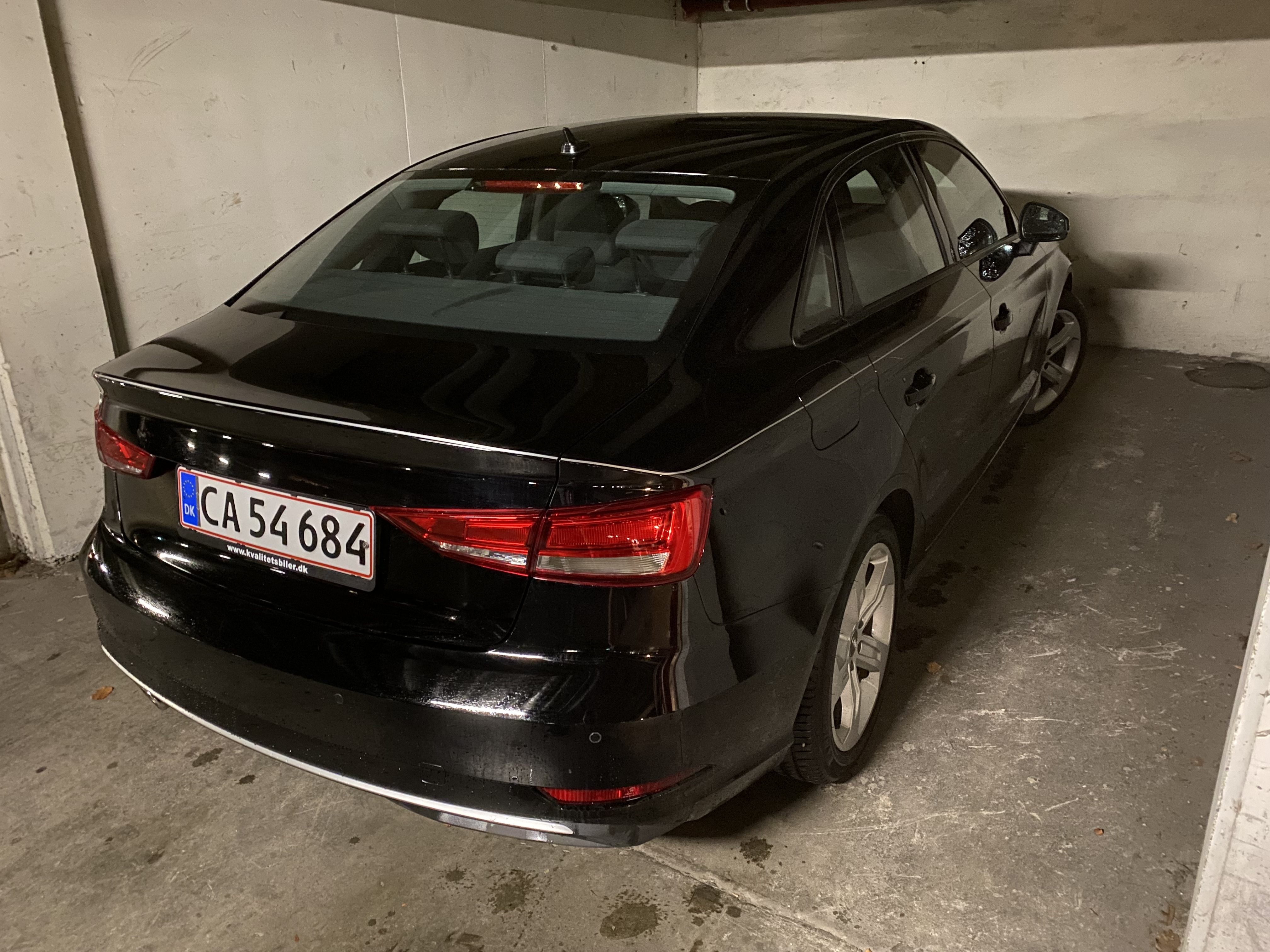 Sort Audi A3 fra 2016