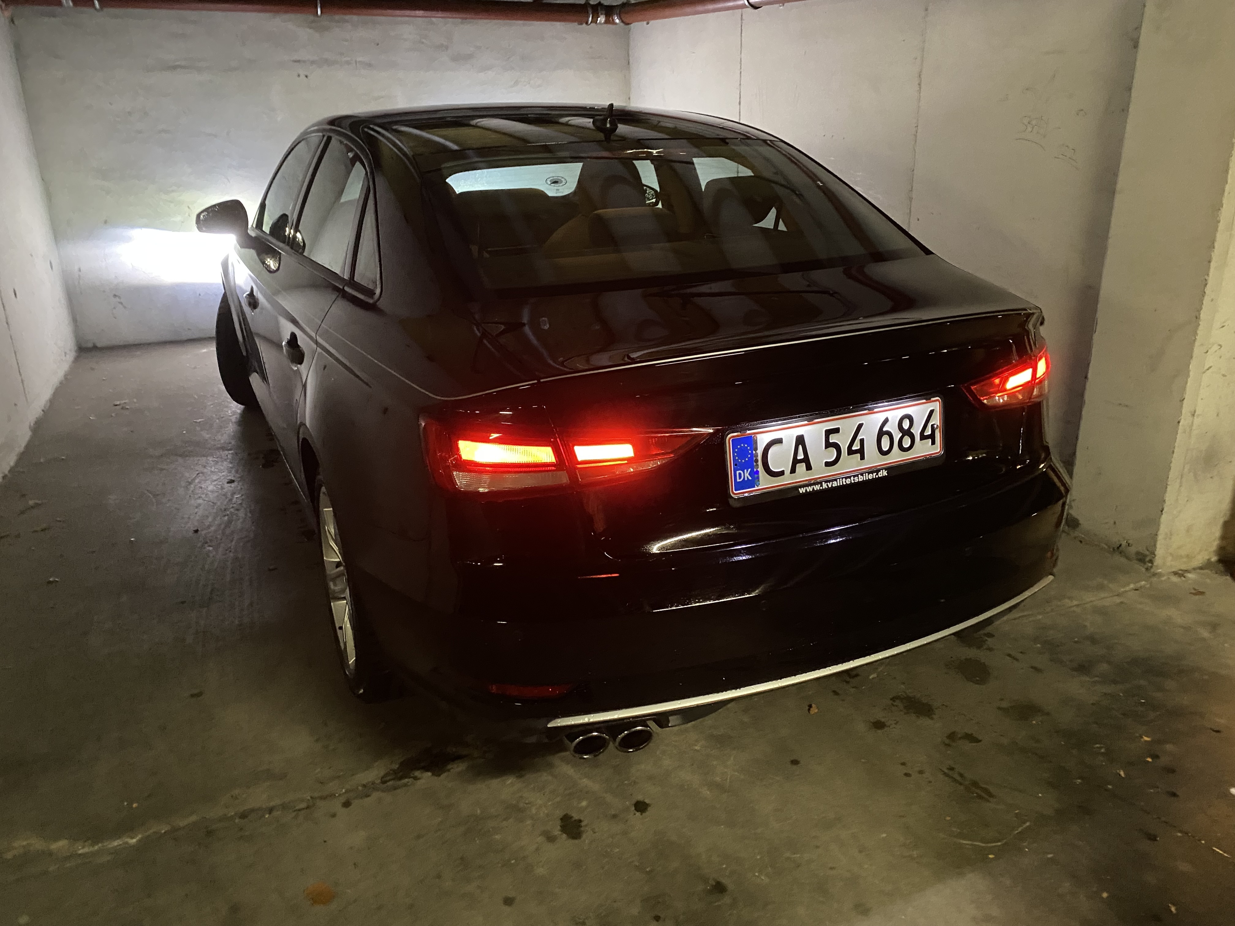 Sort Audi A3 fra 2016