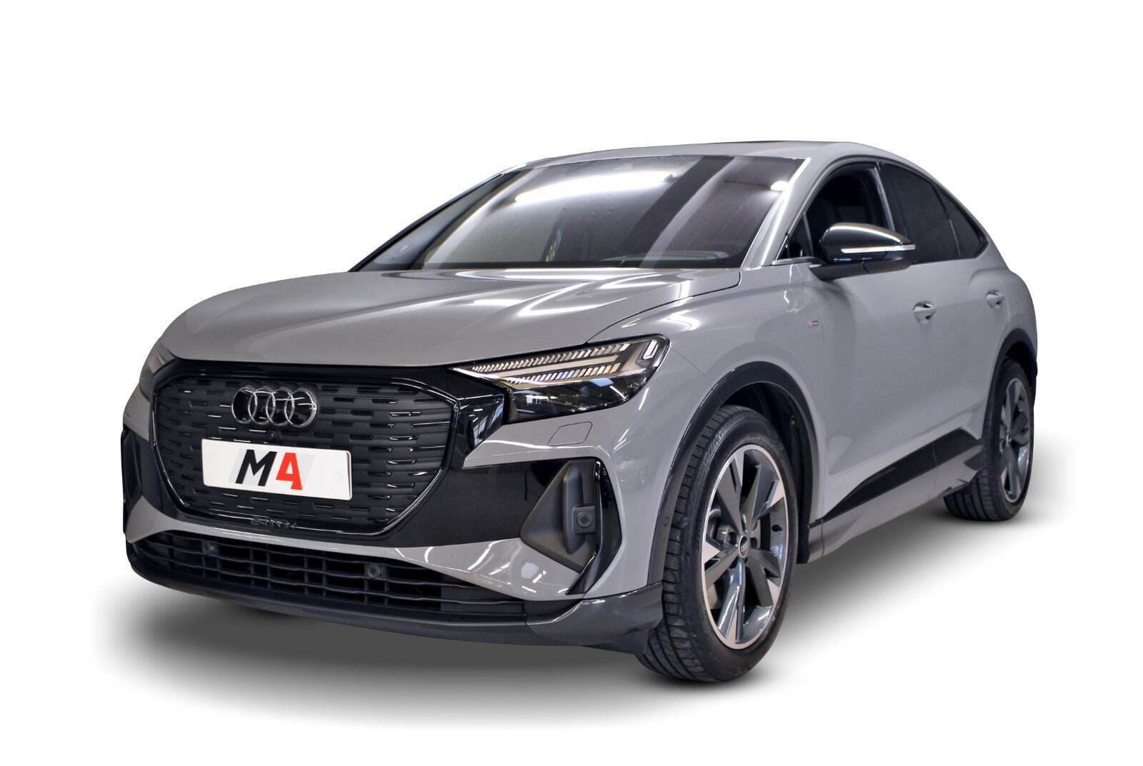 Grå Audi Q4 e-tron fra 2022