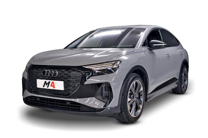 Grå Audi Q4 e-tron fra 2022