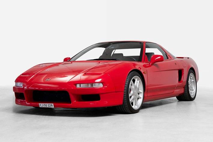 Rød Honda NSX fra 1991
