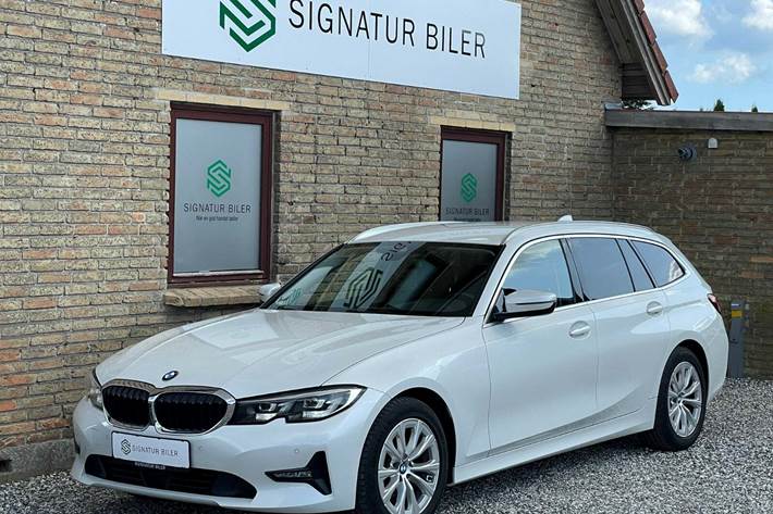 Hvid BMW 320d fra 2020