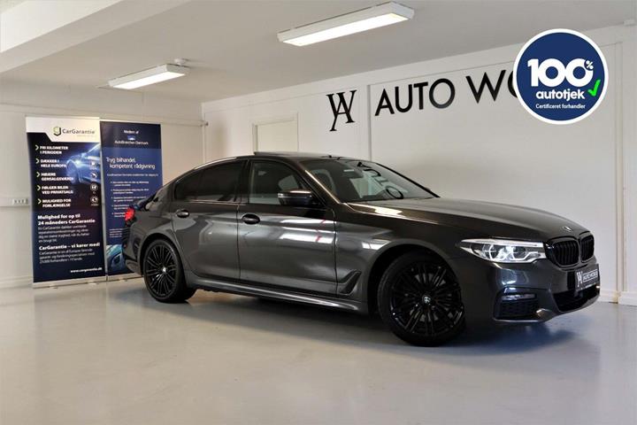 Grå BMW 530e fra 2018