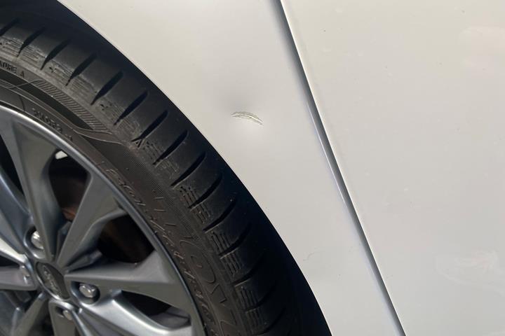 Hvid Ford Fiesta fra 2016