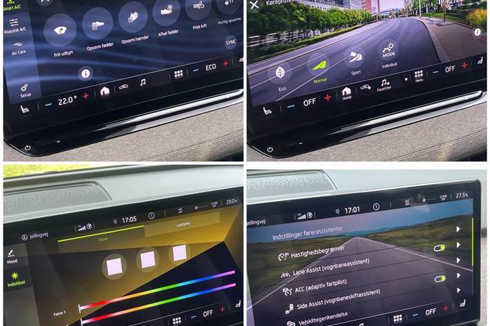 Blå Skoda Enyaq iV fra 2021