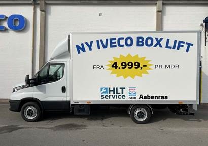 Iveco Daily 2,3 35S16 4100mm Box m/lift AG8