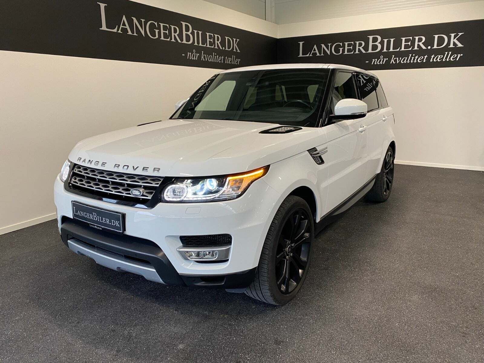 Hvid Land Rover Range Rover sport fra 2014