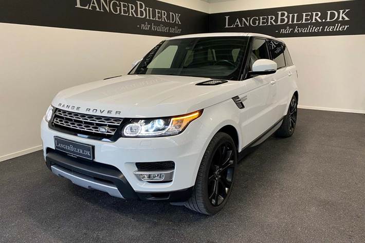 Hvid Land Rover Range Rover sport fra 2014