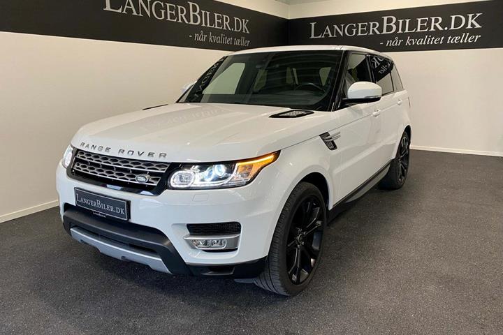 Hvid Land Rover Range Rover sport fra 2014