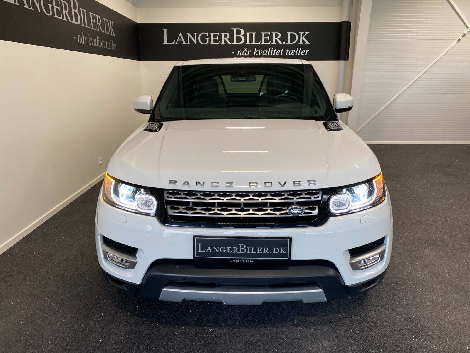 Hvid Land Rover Range Rover sport fra 2014