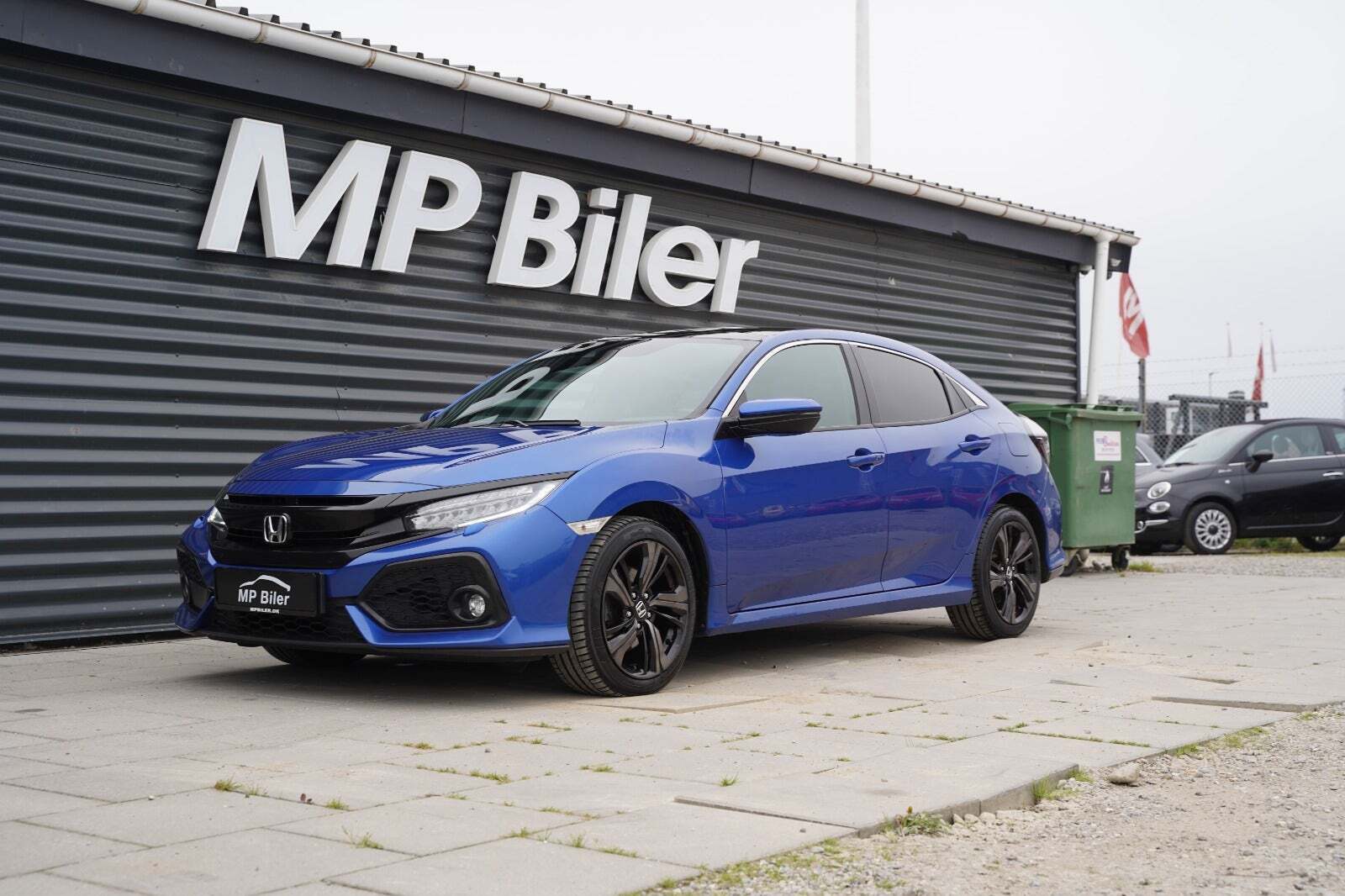 Blå Honda Civic fra 2018