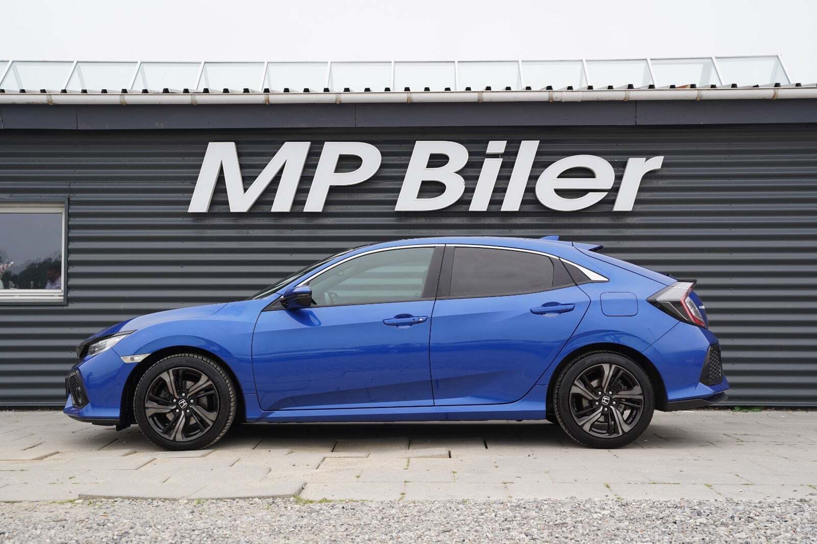 Blå Honda Civic fra 2018