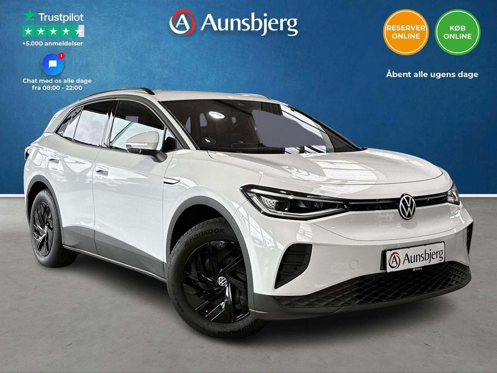 Hvid VW ID.4 fra 2021