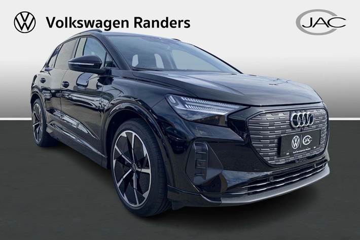 Grå Audi Q4 e-tron fra 2023