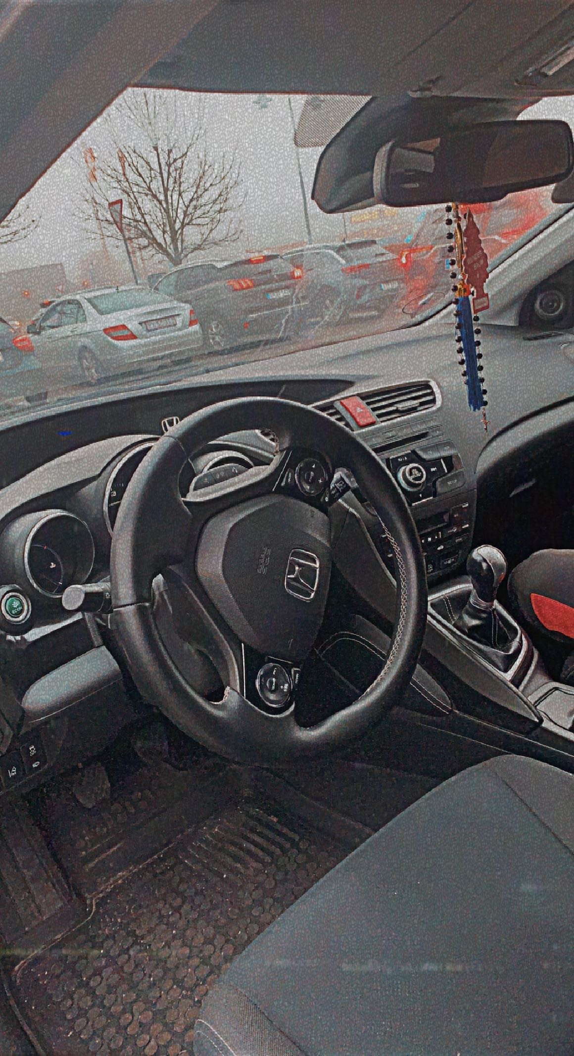 Grå Honda Civic fra 2015