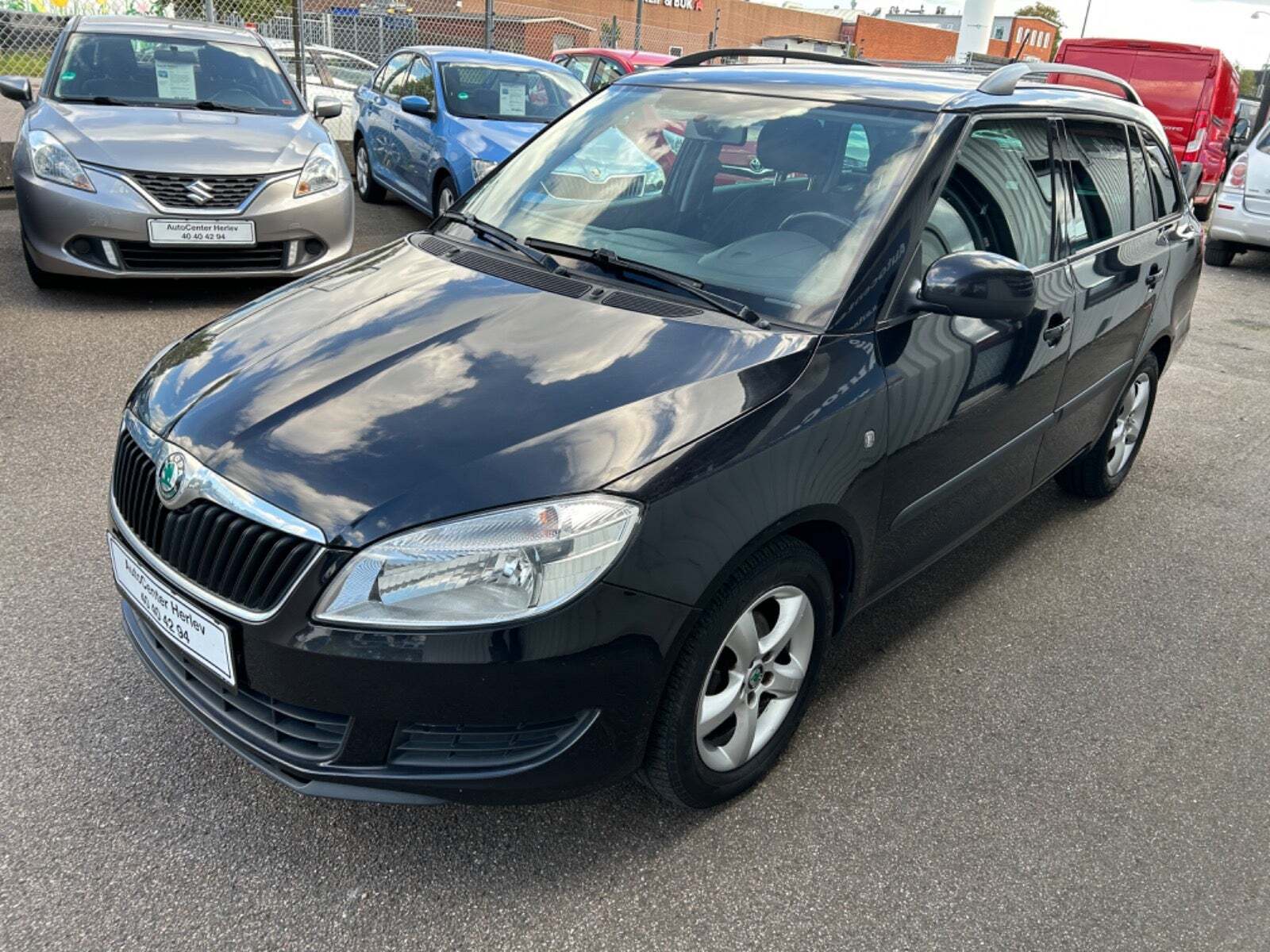 Sort Skoda Fabia fra 2012