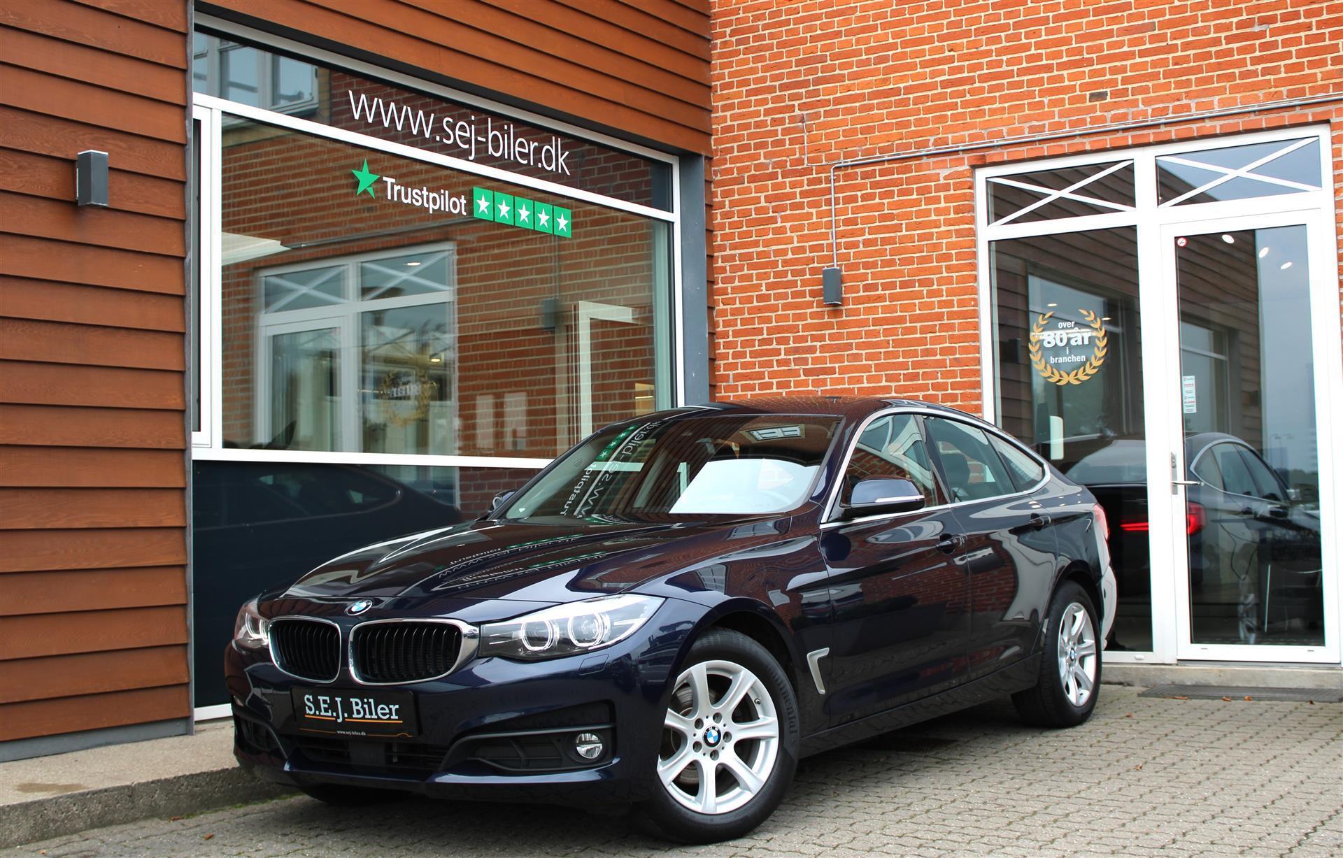 Blå BMW 320d fra 2018