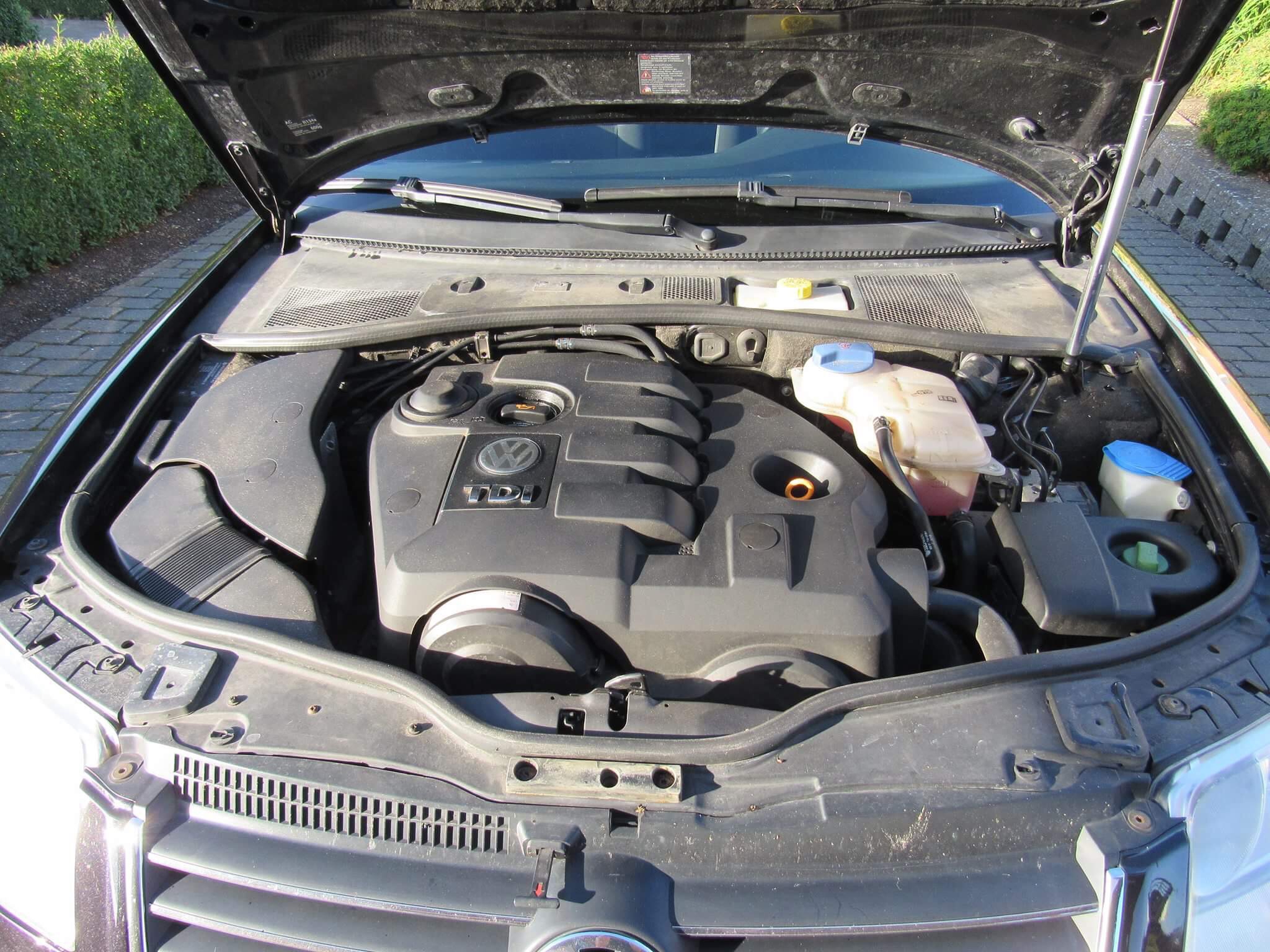 Sort VW Passat fra 2004