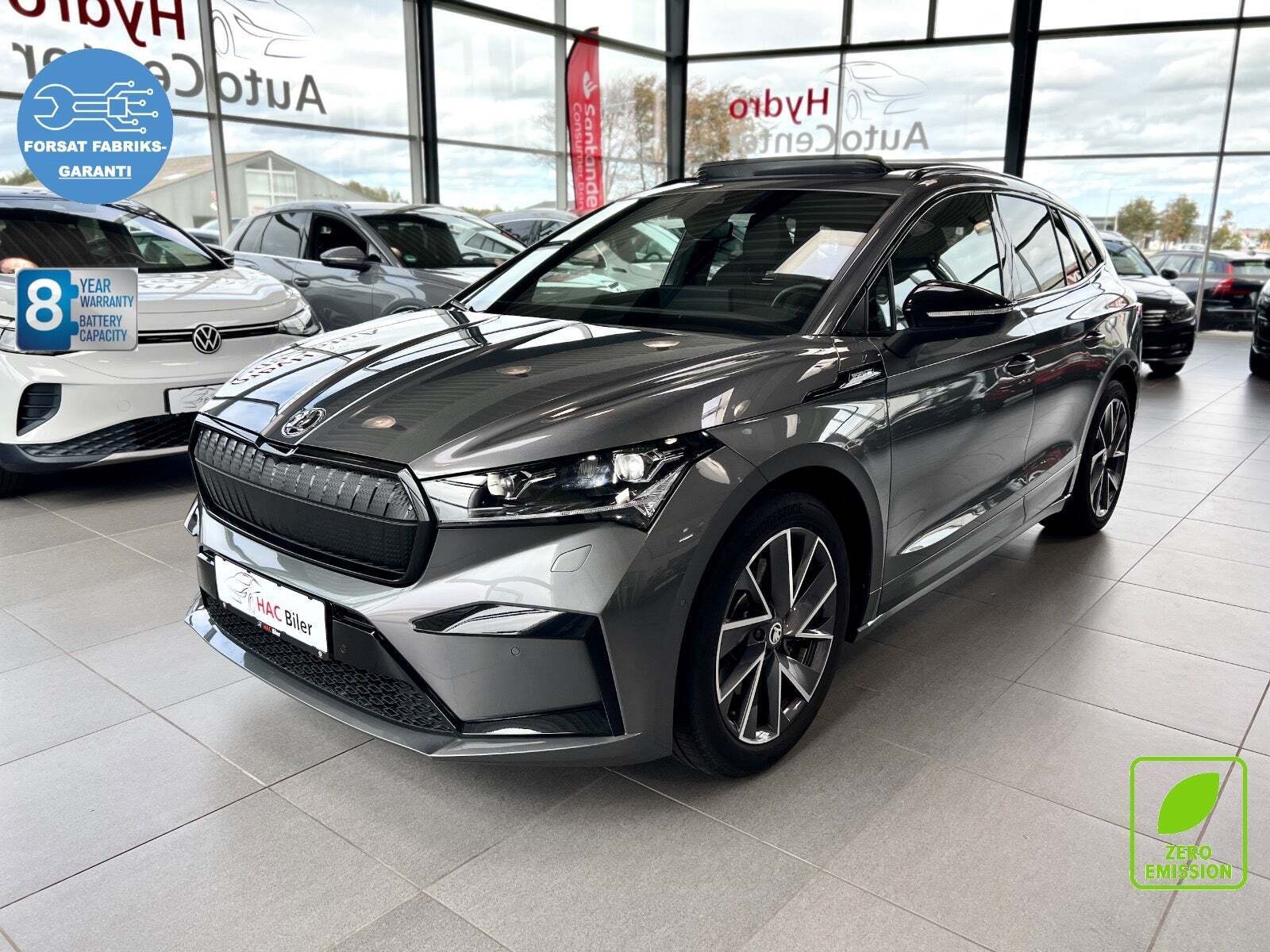 Grå Skoda Enyaq fra 2022