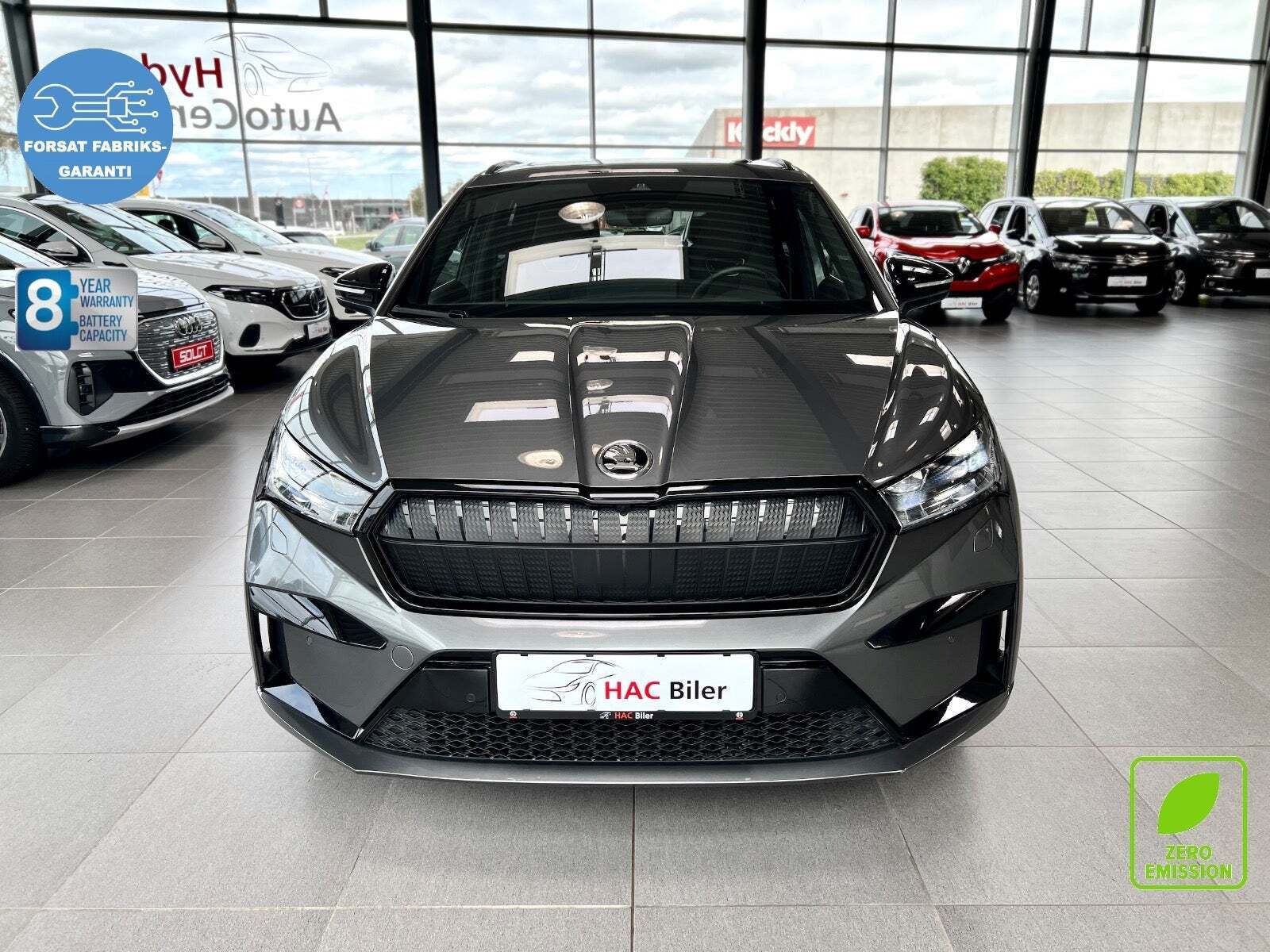 Grå Skoda Enyaq fra 2022