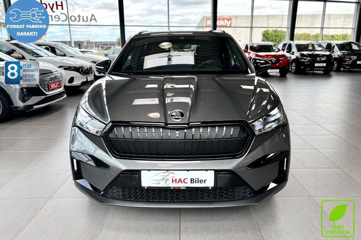 Grå Skoda Enyaq fra 2022