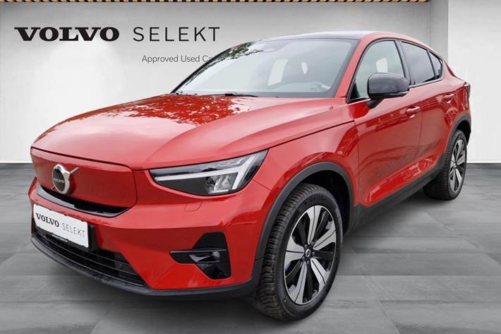 Rød Volvo C40 fra 2022