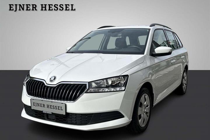 Grå Skoda Fabia fra 2020