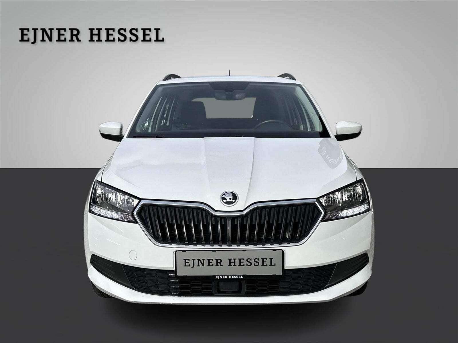 Grå Skoda Fabia fra 2020