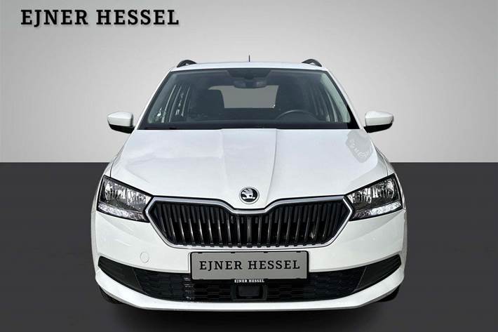 Grå Skoda Fabia fra 2020