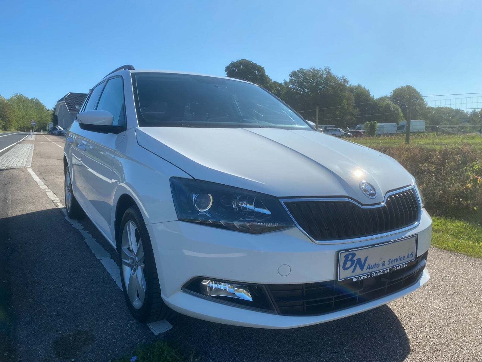 Hvid Skoda Fabia fra 2016