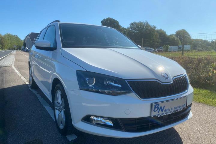 Hvid Skoda Fabia fra 2016