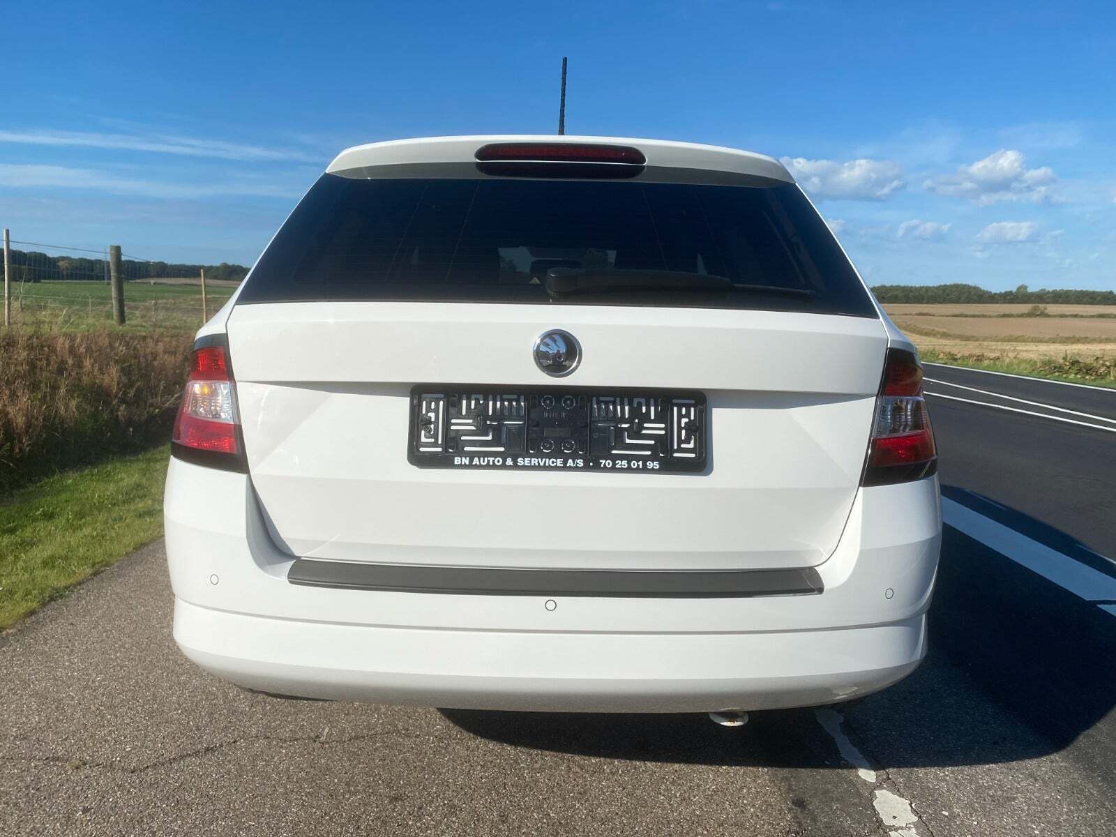 Hvid Skoda Fabia fra 2016