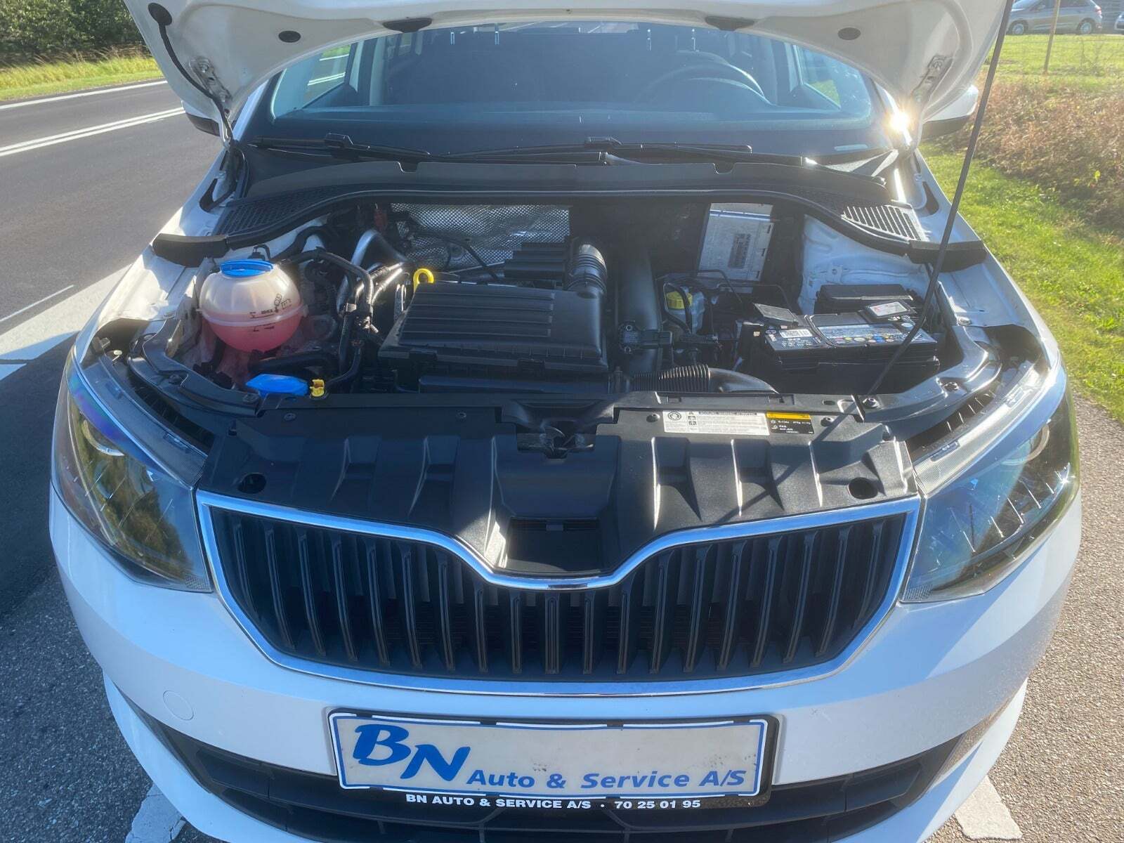 Hvid Skoda Fabia fra 2016