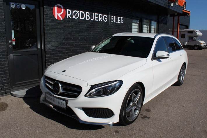 Grå Mercedes C220 d fra 2016