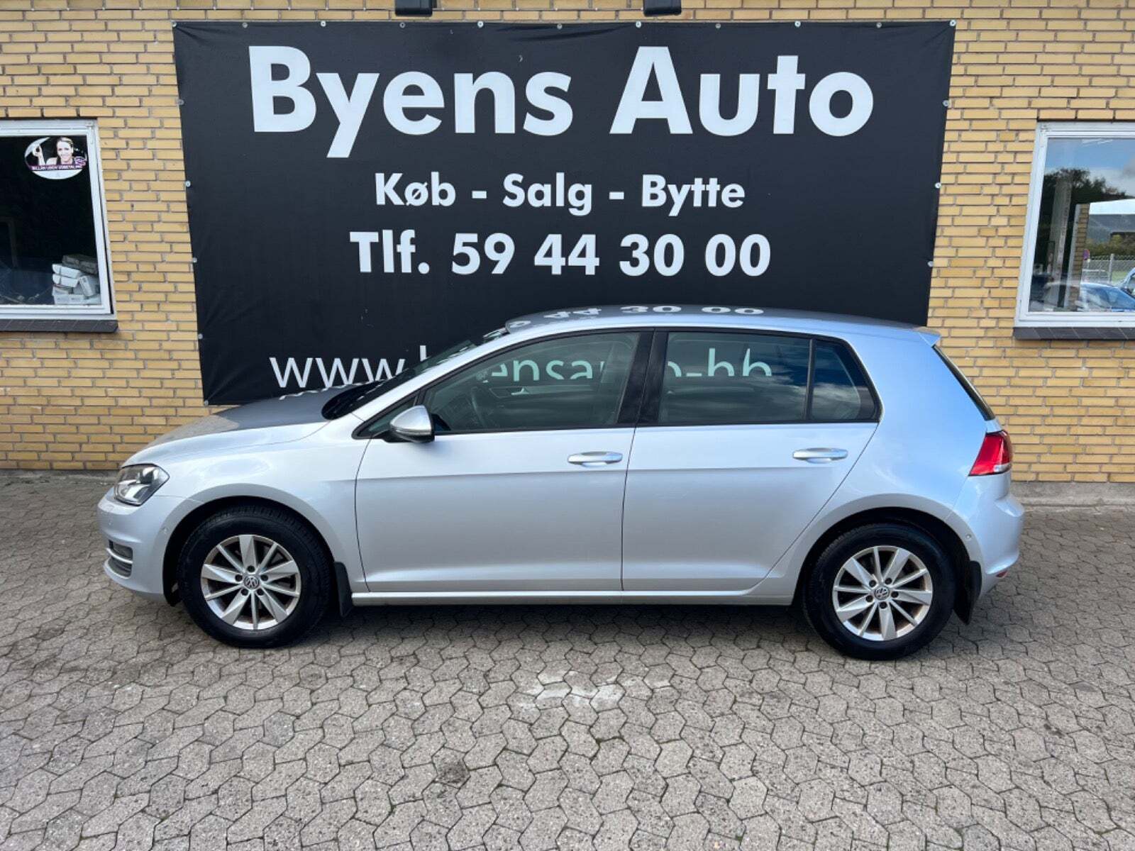 Sølv VW Golf VII fra 2015