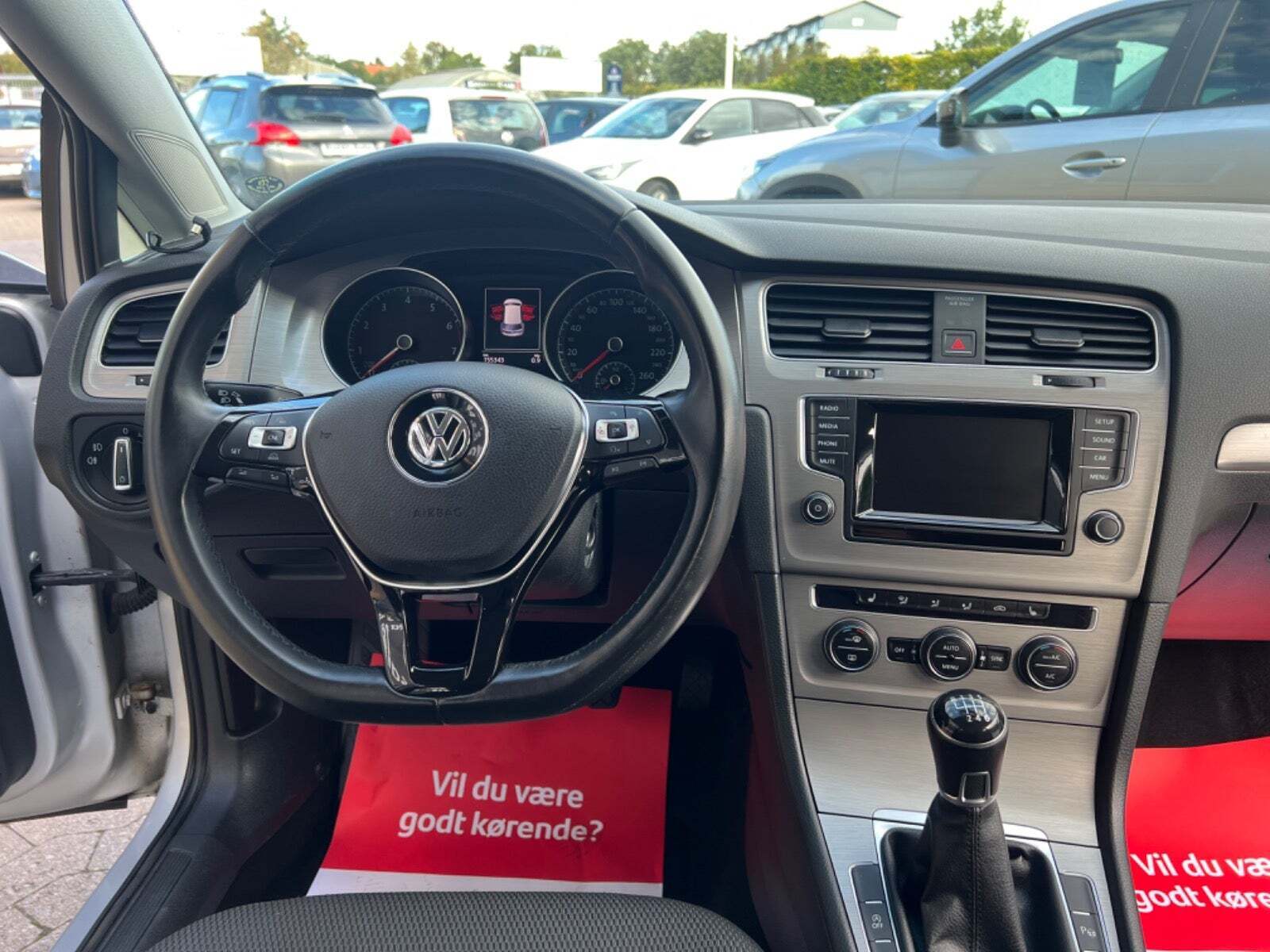 Sølv VW Golf VII fra 2015